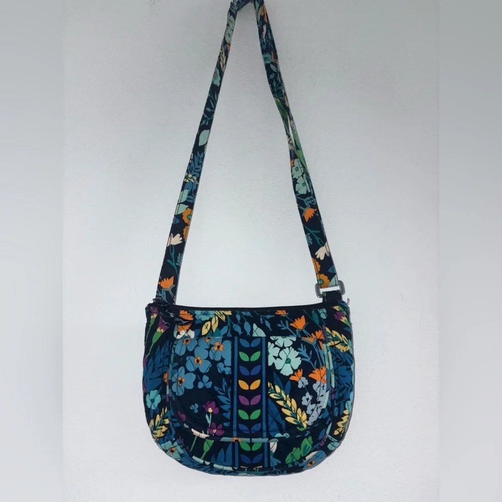 Vera Bradley Midnight Blues Lizzy Crossbody and Matching Trifold Wallet Set